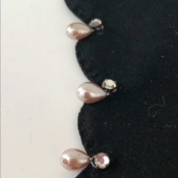 VINTAGE GLOVES WITH TEARDROP PEARLS & RHINESTONES - Picture 10 of 16